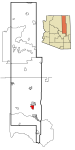 Navajo County Incorporated and Unincorporated areas Taylor highlighted